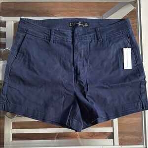 New York & Company Navy High Waist Shorts